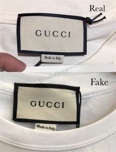 fake gucci shirt big g white|how to check gucci t shirt.